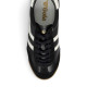 Zapatillas deportivas Gola Tornado Leather de hombre negras de piel con detalles blancos - Querol online