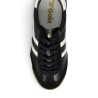 Zapatillas deportivas Gola Tornado Leather de hombre negras de piel con detalles blancos