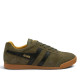 Sabatilles esportives Gola Harrier Suede d'home caqui d'ant amb detalls negres - Querol online