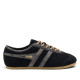 Zapatillas deportivas Gola Cleora II de mujer negras de ante con detalles animal print - Querol online