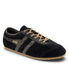 Zapatillas deportivas Gola Cleora II de mujer negras de ante con detalles animal print