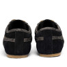 Zapatillas deportivas Gola Cleora II de mujer negras de ante con detalles animal print