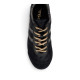 Zapatillas deportivas Gola Cleora II de mujer negras de ante con detalles animal print - Querol online