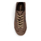 Zapatillas deportivas Gola Cleora II de mujer marrones de ante con detalles animal print - Querol online