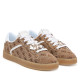 Zapatillas GUESS de mujer beige con monograma y suela caramelo - Querol online