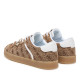 Sabatilles GUESS de dona beix amb monograma i sola color caramel - Querol online