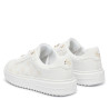 Sabatilles GUESS de dona blanques amb plataforma i detalls daurats