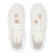 Zapatillas GUESS de mujer blancas con plataforma y detalles dorados - Querol online