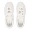 Zapatillas GUESS de mujer blancas con plataforma y detalles dorados