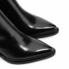 Botas tacón Martina Buraro de mujer negras de piel con tacón