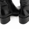 Botas tacón Martina Buraro de mujer negras de piel con tacón