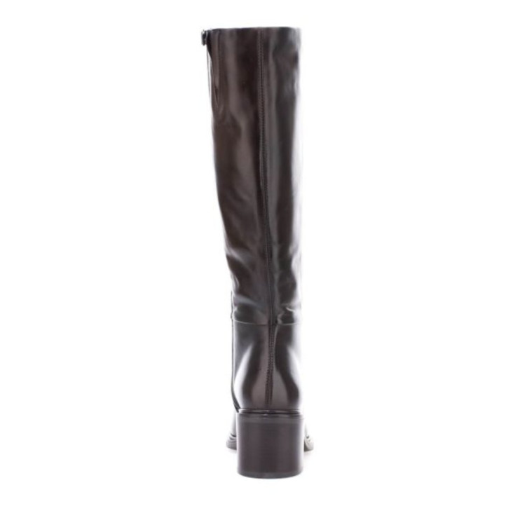 Botas tacón Martina Buraro de mujer marrones de piel con tacón - Querol online