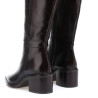 Botas tacón Martina Buraro de mujer marrones de piel con tacón