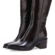 Botas tacón Martina Buraro de mujer marrones de piel con tacón - Querol online