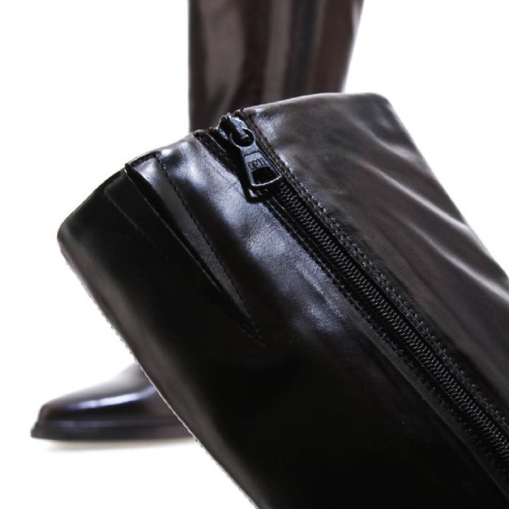 Botas tacón Martina Buraro de mujer marrones de piel con tacón - Querol online
