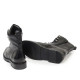 Botins plans Martina Buraro de dona negres de pell amb cordons - Querol online