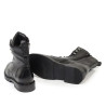 Botins plans Martina Buraro de dona negres de pell amb cordons
