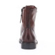 Botins plans Martina Buraro de dona marrons de pell amb cordons - Querol online
