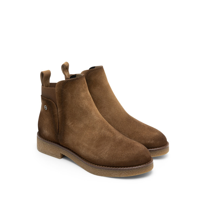 BOTINES DE PIEL CON ELÁSTICOS ISABEL CUERO PORRONET - Querol online