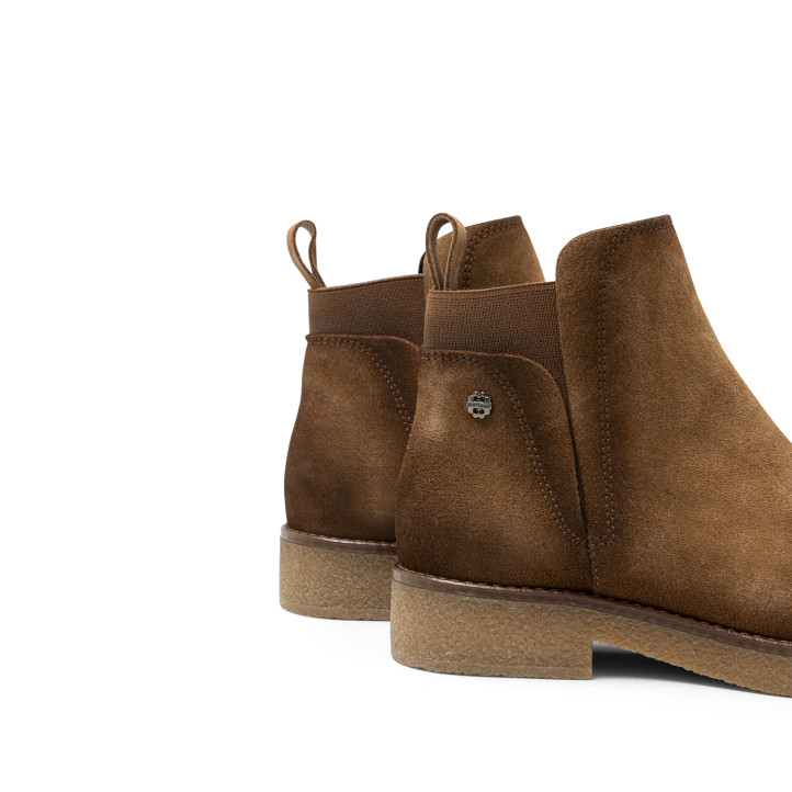 BOTINES DE PIEL CON ELÁSTICOS ISABEL CUERO PORRONET - Querol online