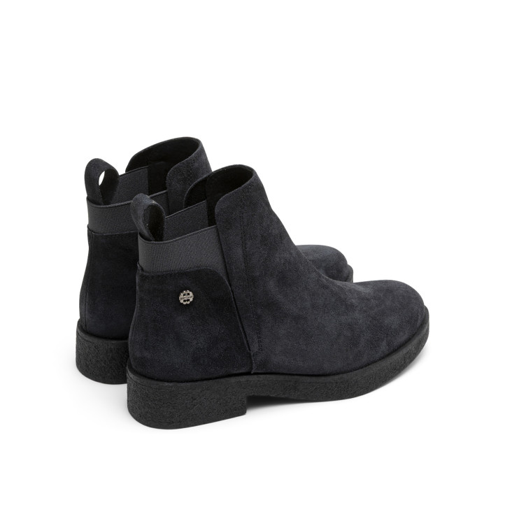 BOTINES DE PIEL CON ELÁSTICOS ISABEL CARBÓN PORRONET - Querol online