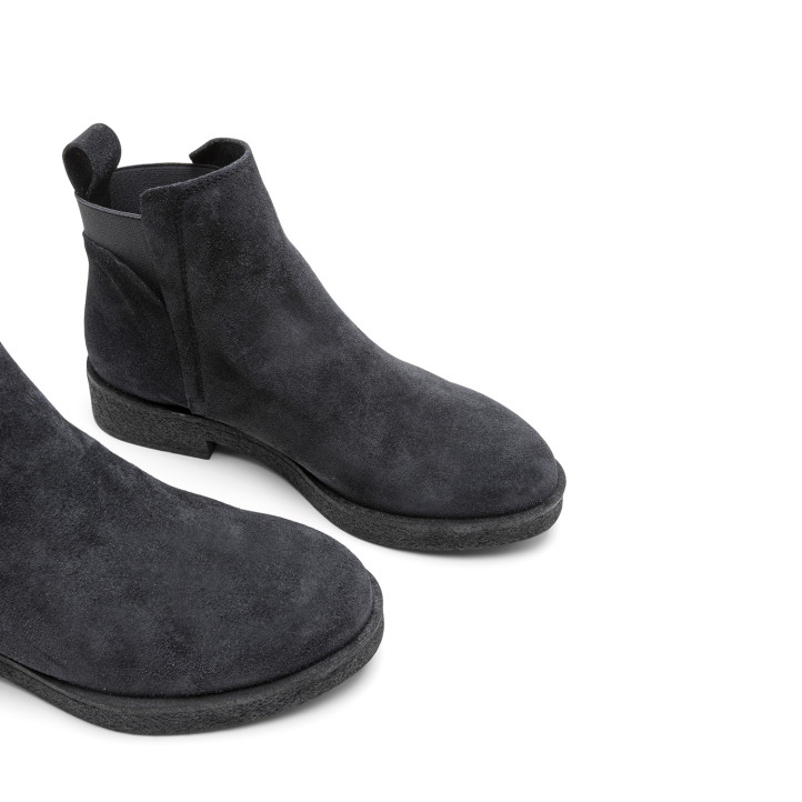BOTINES DE PIEL CON ELÁSTICOS ISABEL CARBÓN PORRONET - Querol online