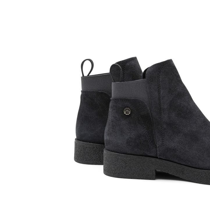 BOTINES DE PIEL CON ELÁSTICOS ISABEL CARBÓN PORRONET - Querol online