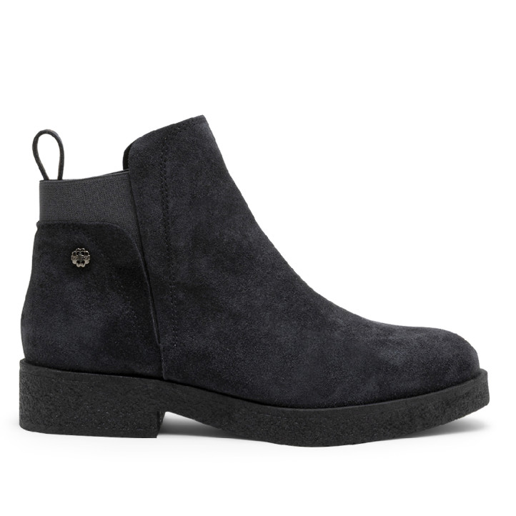 BOTINES DE PIEL CON ELÁSTICOS ISABEL CARBÓN PORRONET - Querol online