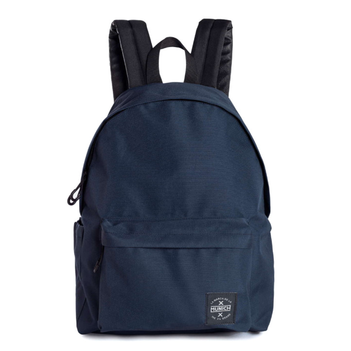 Mochila Munich BTS Basic azul marino de 20L con espalda acolchada - Querol online