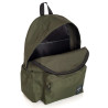 Mochila Munich BTS Basic verde kaki de 20L con espalda acolchada
