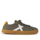 Sabatilles Munich Mini Open infantils verd oliva amb velcro i sola caramel - Querol online