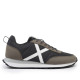 Zapatillas deportivas Munich Rush de hombre negras y kaki con detalles blancos - Querol online