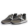 Zapatillas deportivas Munich Rush de hombre negras y kaki con detalles blancos
