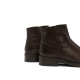 BOTINES DE PIEL CON CREMALLERA JIMENA MOKA PORRONET - Querol online