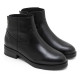 BOTINES DE PIEL CON CREMALLERA JIMENA NEGRO PORRONET - Querol online