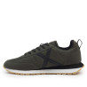 Zapatillas deportivas Munich Rush de hombre verde kaki con detalles negros y suela bicolor