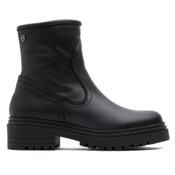 BOTINES DE PIEL CON CREMALLERA KIARA NEGRO PORRONET - Querol online