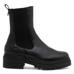 BOTINES DE PIEL CON ELÁSTICOS KATIA NEGRO PORRONET - Querol online