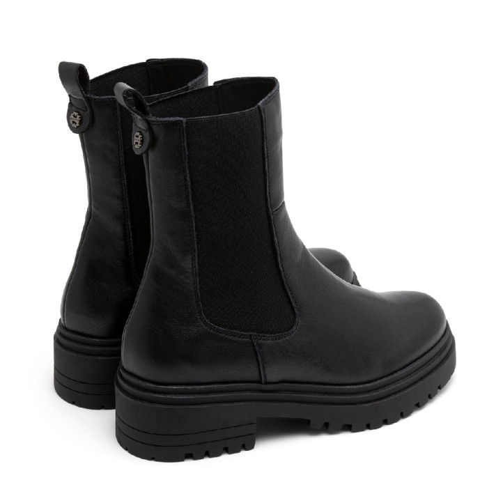 BOTINES DE PIEL CON ELÁSTICOS KATIA NEGRO PORRONET - Querol online