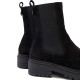 BOTINES DE SERRAJE CON ELÁSTICOS KIRA NEGRO PORRONET - Querol online