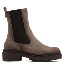 BOTINES DE SERRAJE CON ELÁSTICOS KIRA GRIS PORRONET - Querol online