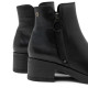 BOTINES DE PIEL CON CREMALLERA LUCÍA NEGRO PORRONET - Querol online