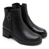 BOTINES DE PIEL CON CREMALLERA LUCÍA NEGRO PORRONET