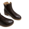 BOTINES DE PIEL CON CREMALLERA LUCÍA MOKA PORRONET