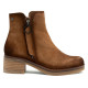BOTINES DE PIEL CON CREMALLERA LUNA CUERO PORRONET - Querol online