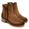 BOTINES DE PIEL CON CREMALLERA LUNA CUERO PORRONET