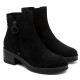BOTINES DE PIEL CON CREMALLERA LUNA NEGRO PORRONET - Querol online