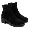 BOTINES DE PIEL CON CREMALLERA LUNA NEGRO PORRONET
