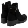 BOTINES DE PIEL CON CREMALLERA LUNA NEGRO PORRONET