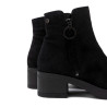 BOTINES DE PIEL CON CREMALLERA LUNA NEGRO PORRONET